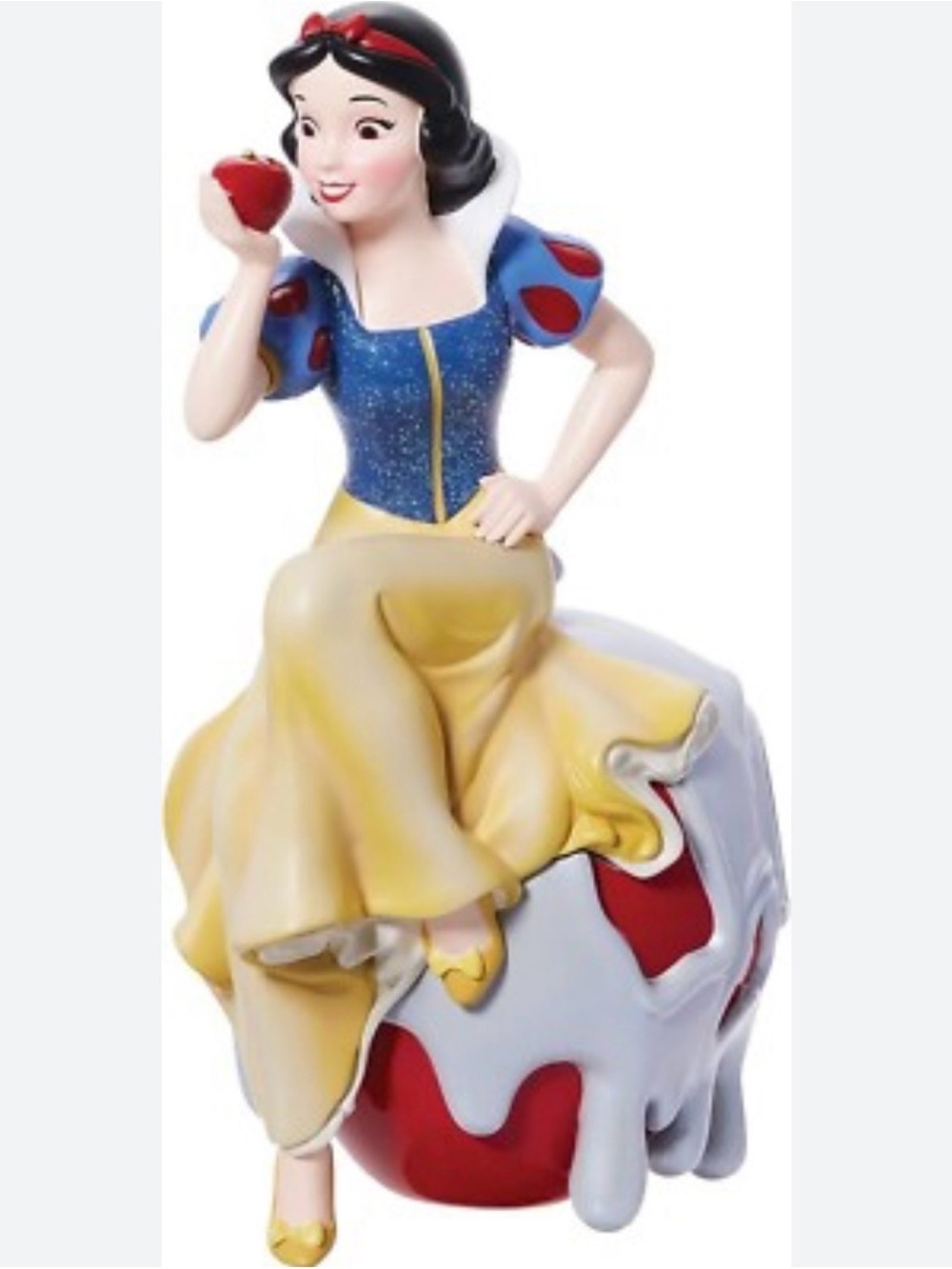 Disney Snow White Figurine in Blue, Yellow, Red & White